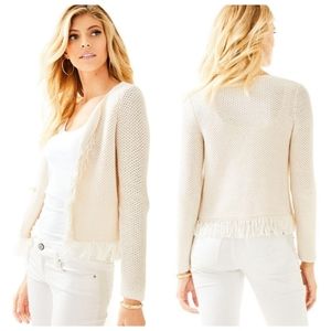 Lilly Pulitzer Luanna Cardigan in Snow White